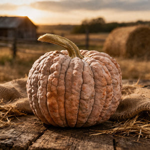 Black Futsu squash seeds - rare Japanese heirloom - dark warty rind