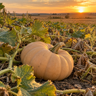 Butterkin F1 squash seeds - ripe fruit in a Kansas patch - F1 hybrid