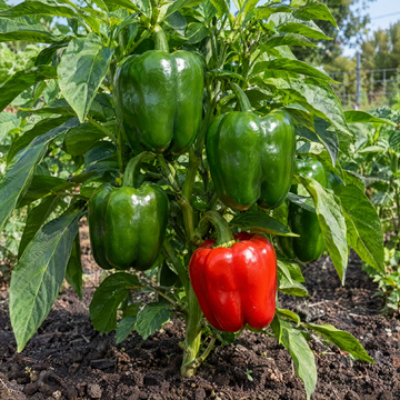 California Wonder Sweet Pepper plant in a Kansas garden, gallery image 1