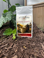 First Frost Coffee - bright espresso roast whole bean - 12 oz bag in the garden