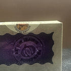 Cranberry Spice soap - close stamped bar view - cold process soap