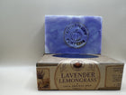 Lavender Lemongrass cold process soap - handmade 4.5 oz bar stamped with the Autumn Prairie Pumpkins pumpkin - Newton Kansas