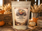 Prairie Sunrise Coffee - 8 oz ground coffee bag with heirloom pumpkins - smooth light roast